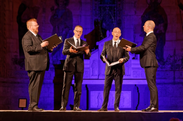 Vier Stimmen im Einklang in der Johanniskirche Schwäbisch Gmünd.